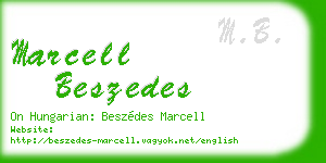 marcell beszedes business card